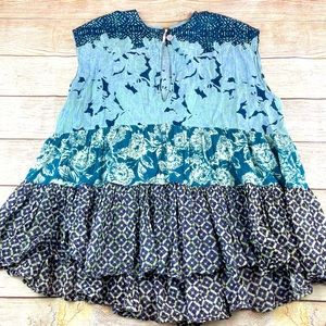 Free People Sleeveless Peasant Patchwork T…